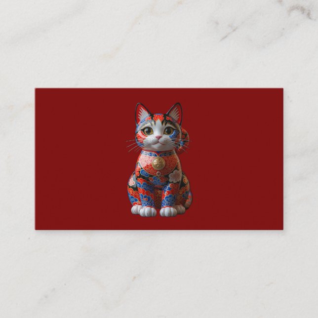 Money cat business card (Front)