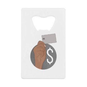 Money Credit Card Bottle Opener