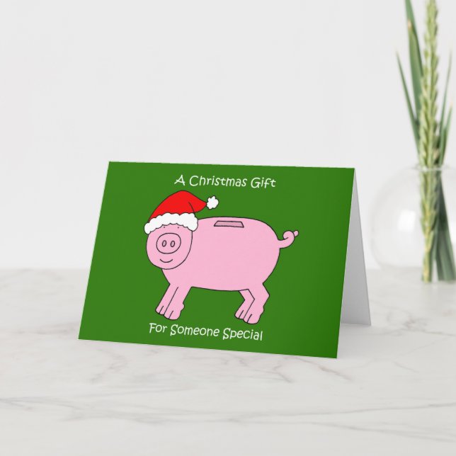 Money Enclosed Christmas Gift for Anyone Card (Front)