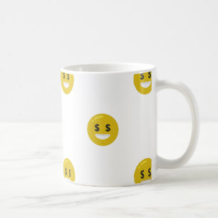 money eye emoji coffee mug