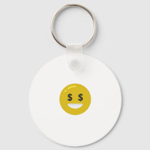 money eye emoji keychain