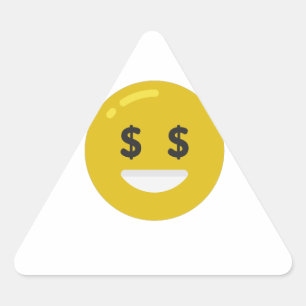 money eye emoji triangle sticker