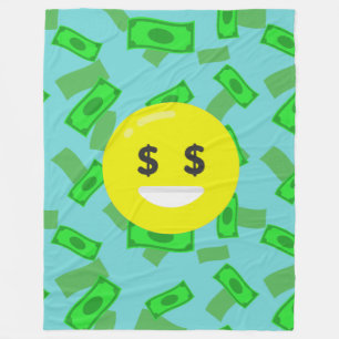 money eyed emoji blanket