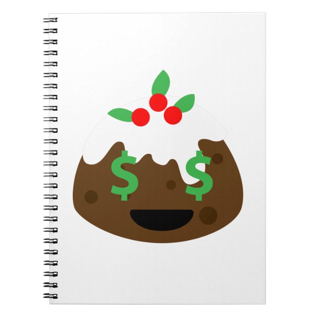 money eyes christmas pudding notebook (Front)