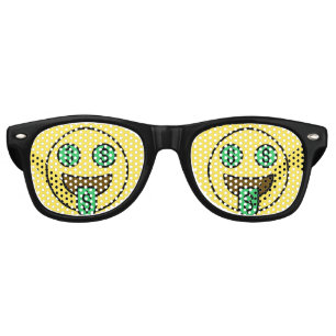 Money Face Emoji Retro Lunettes de soleil