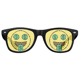 Money Face Emoji Retro Lunettes de soleil