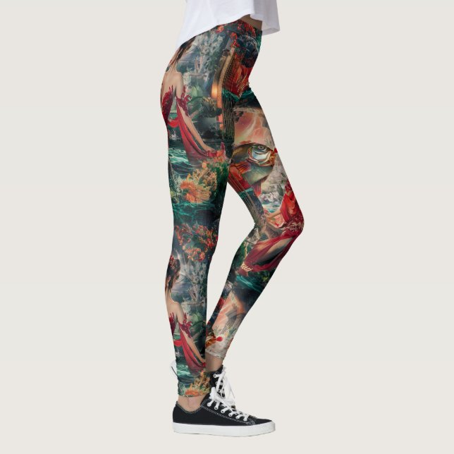 Money Fish design Leggings (Right)