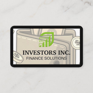 Money in Wallet Financial Advisor Business Card