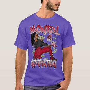 Money Is My Motivation 1 Mid Bred Shoes Matching T T-Shirt