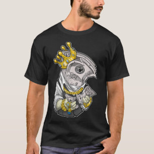 money king crown rich dollar diamonds cash HipHop T-Shirt