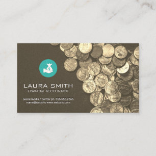 Money Manager   Accounting   Coins Business Card