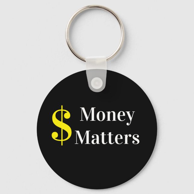 money matters keychain (Front)