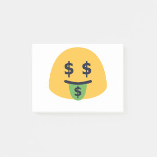Money Mouth Emoji Post-it Notes