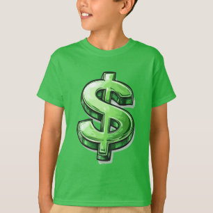 Money Moves: Bold Dollar Sign T-Shirt for Hustlers