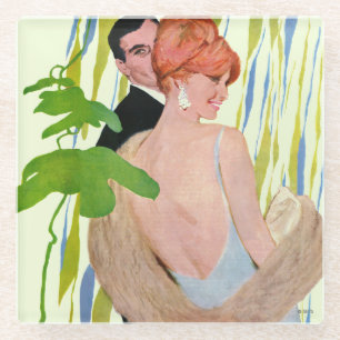 Money On Her Mind Glass Coaster