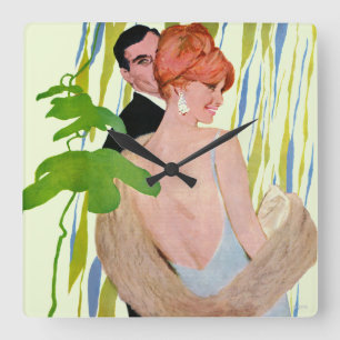 Money On Her Mind Square Wall Clock