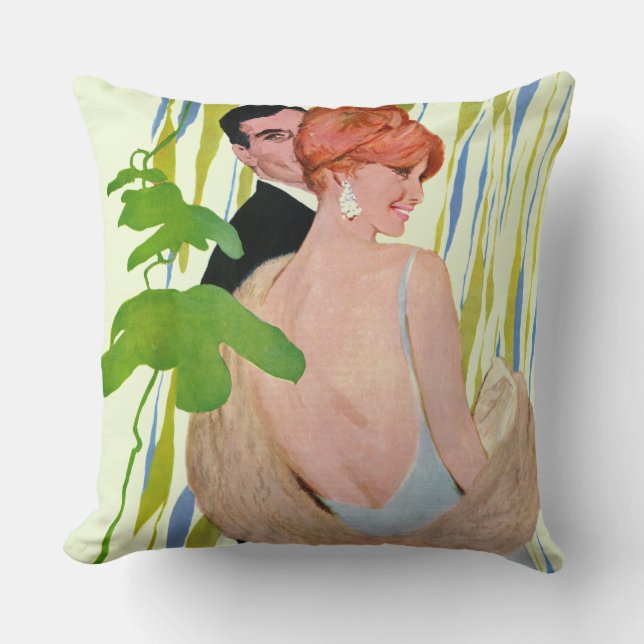 Money On Her Mind Throw Pillow (Front)