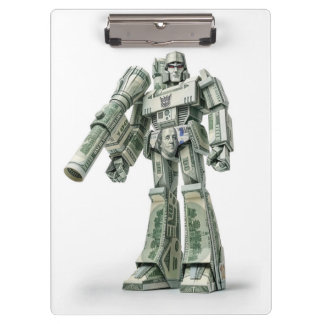 Money Origami Mega Tron Robot Clipboard