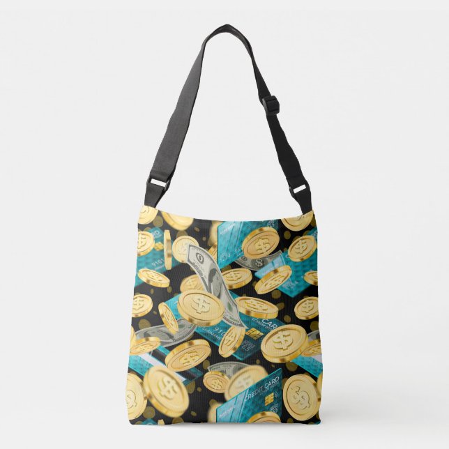 Money Pattern 2 Crossbody Bag (Front)
