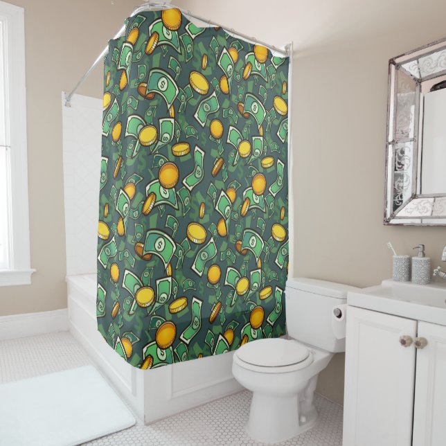 Money! Shower Curtain (In Situ)