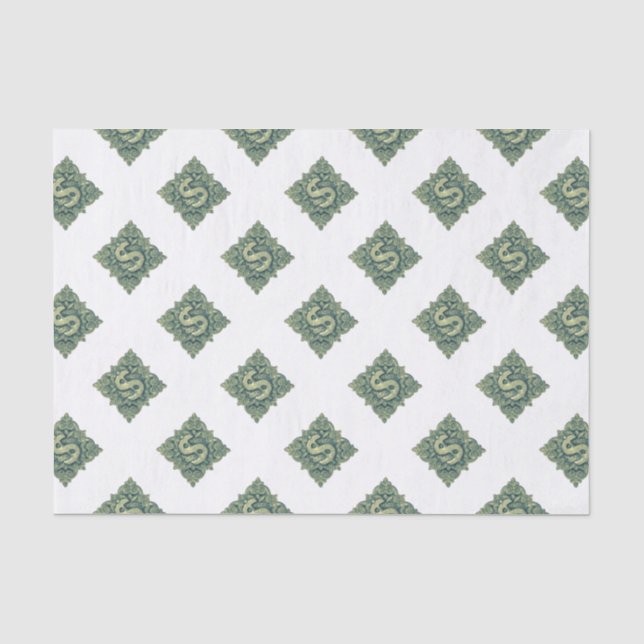 Money Symbol Ornament Tissue Paper (Front)