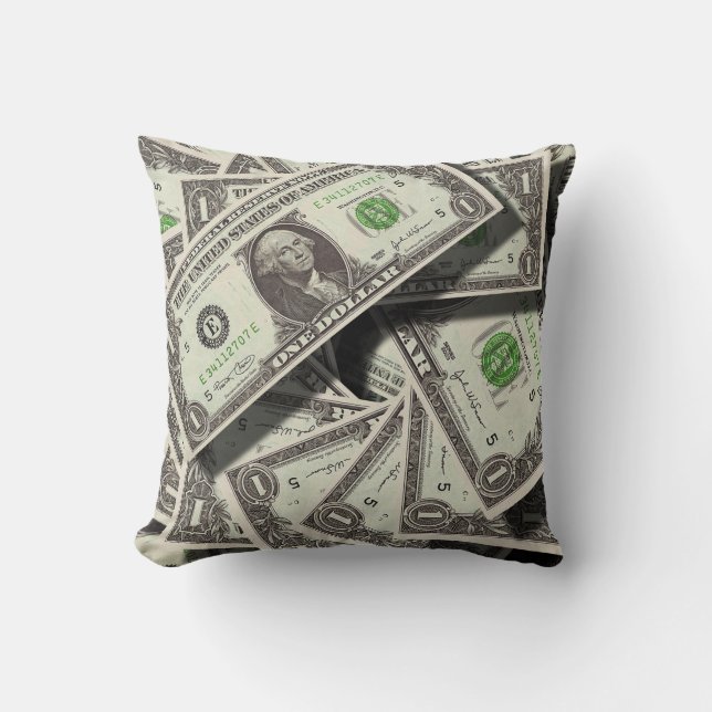 Money Throw Pillow (Front)