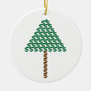 Money Tree Ceramic Ornament