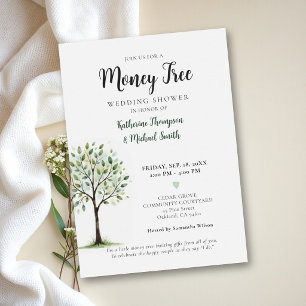 Money Tree Classy Couple Wedding Bridal Shower Invitation