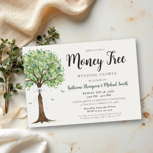 Money Tree Theme Gathering Couple Bridal Shower Invitation
