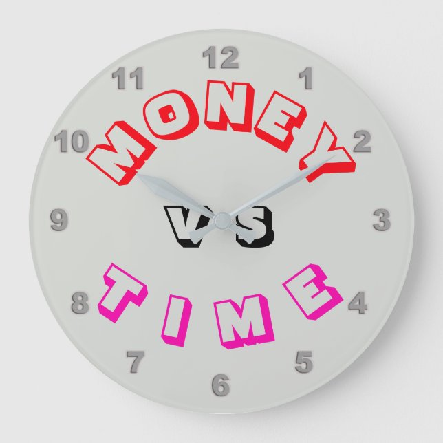 Money vs "Time" Wall Clock (Front)