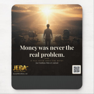 Money Was Never the Real Problem Book Quote Mouse Pad