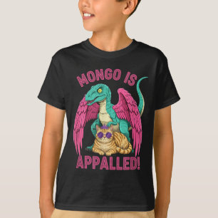 Mongo is Appalled Gaming Raptor Cat Funny Retro T-Shirt