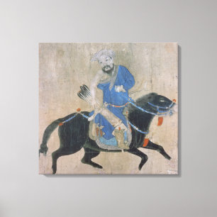 Mongol archer on horseback canvas print