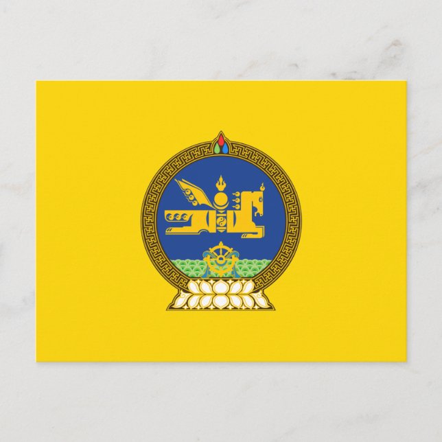 Mongol (Mongolian) emblem Postcard (Front)