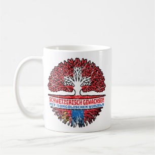Mongolei Mongolisch Schweizer Schweiz Baum Wurzel Coffee Mug