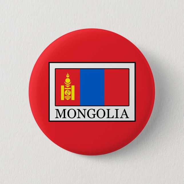 Mongolia 2 Inch Round Button (Front)
