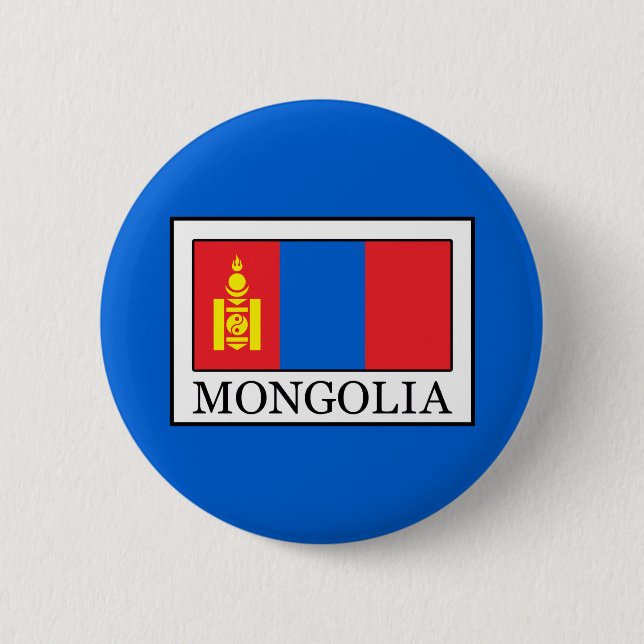 Mongolia 2 Inch Round Button (Front)