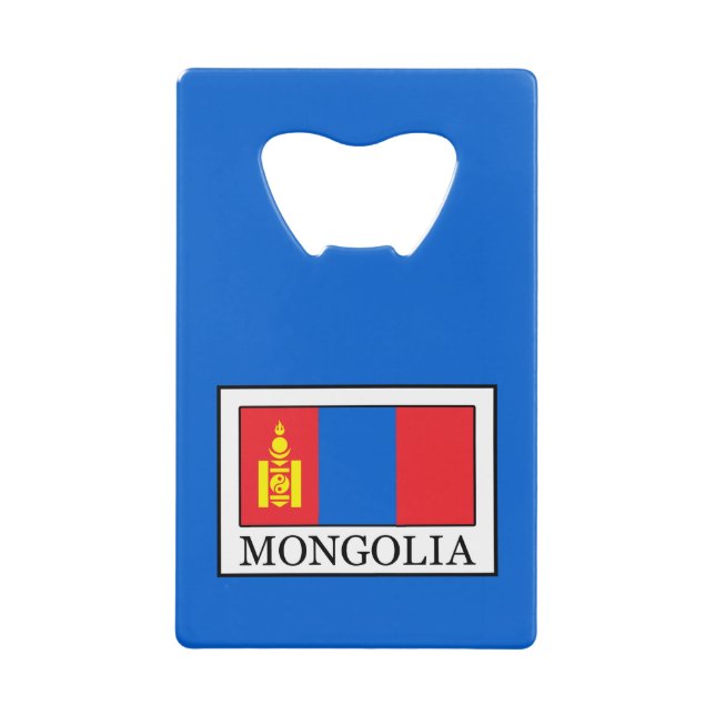 Mongolia Credit Card Bottle Opener (Front)