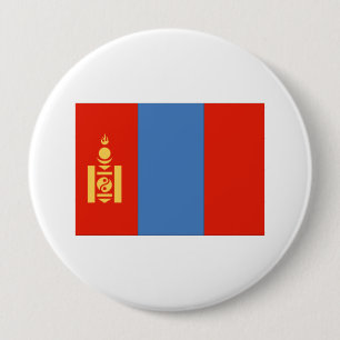 Mongolia Flag 4 Inch Round Button