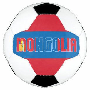 Mongolia Flag Adorable Patriotic Soccer Ball