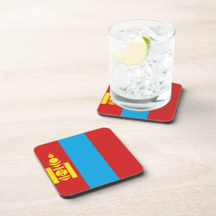 Mongolia Flag Coaster