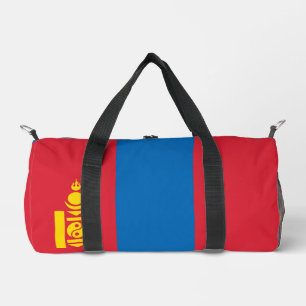 Mongolia flag duffle bag