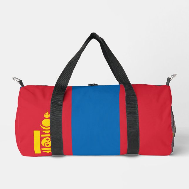 Mongolia flag duffle bag (Front)