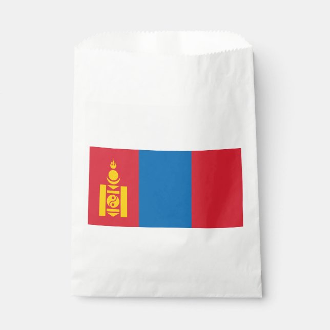 Mongolia Flag Favour Bag (Front)