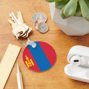 Mongolia flag keychain
