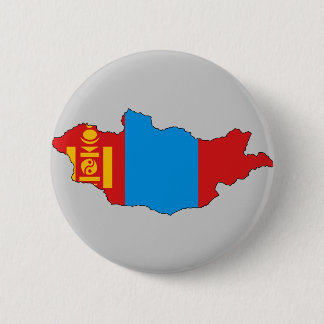 Mongolia flag map 2 inch round button