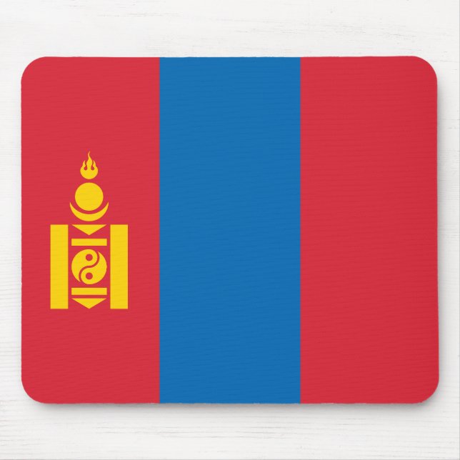 Mongolia Flag Mouse Pad (Front)