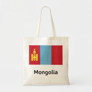 Mongolia Flag Tote Bag