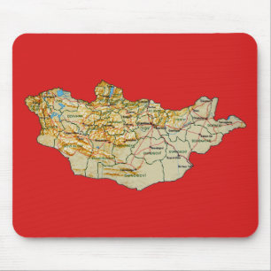 Mongolia Map Mousepad