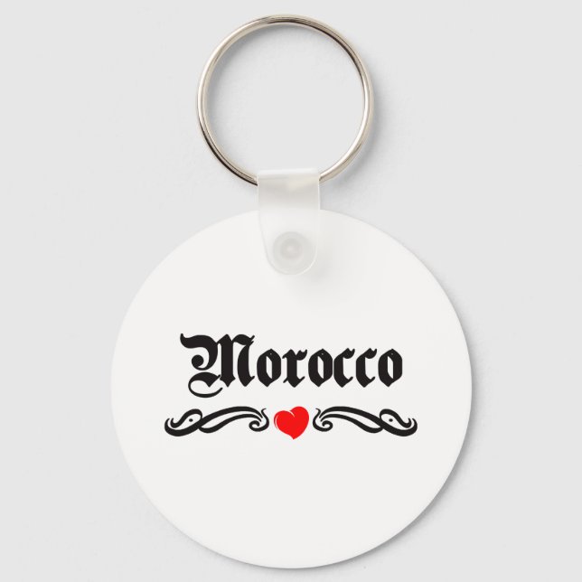 Mongolia Tattoo Style Keychain (Front)